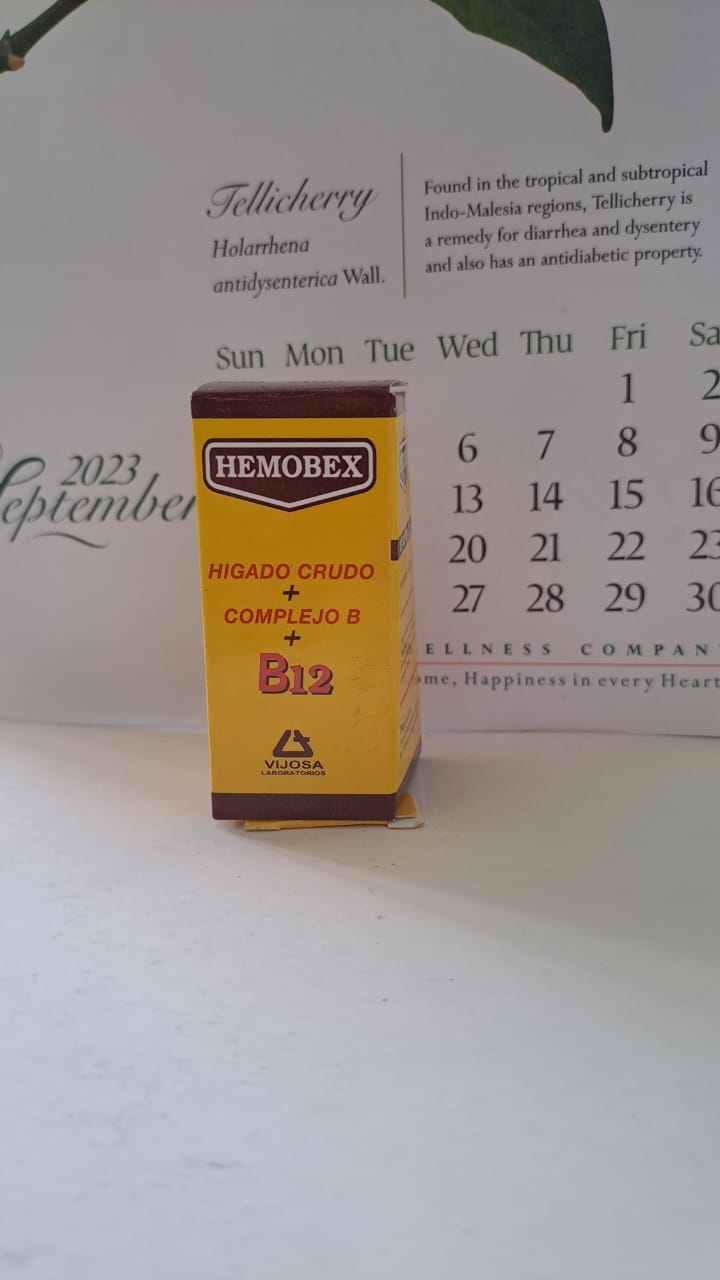 HEMOBEX  (Higado Crudo+Complejo B + B12 10ml)  *Ampollas - FARMACIA NUEVO MILENIO