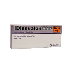 DISSUALON PLUS 20-10 (Atorvastatina + Ezetimibe ) * 30 comprimidos - FARMACIA NUEVO MILENIO