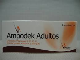 AMPODEK ADULTO (vitaminas A,E,D,C) *ampollas bebibles  - FARMACIA NUEVO MILENIO