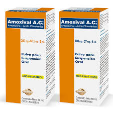 AMOXICILINA ÁCIDO CLAVULANICO  250MG/62.5 MG POLVO PARA SUSPENSIÓN ORAL *60ml - FARMACIA NUEVO MILENIO