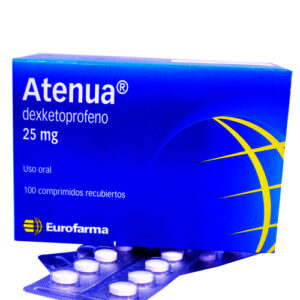 ATENUA (dexketoprofeno 25mg) *comprimidos recubiertos  - FARMACIA NUEVO MILENIO