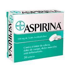 ASPIRINA (acido acetilsalicilico 500mg) *tabletas  - FARMACIA NUEVO MILENIO
