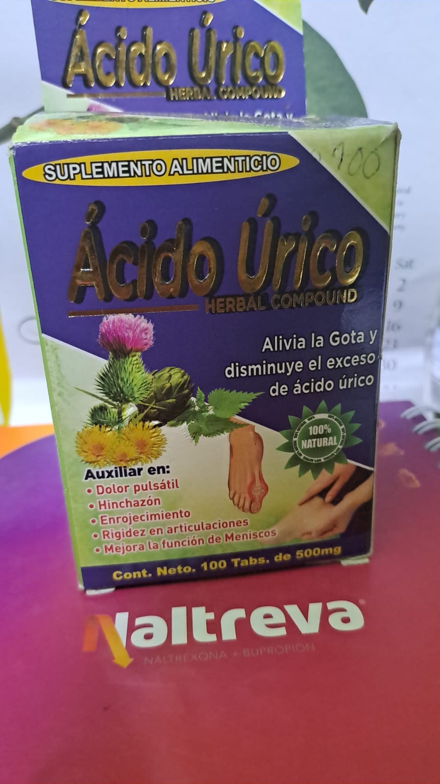 ACIDO URICO HERBAL COMPOUND (suplemento alimenticio) *tabletas - FARMACIA NUEVO MILENIO