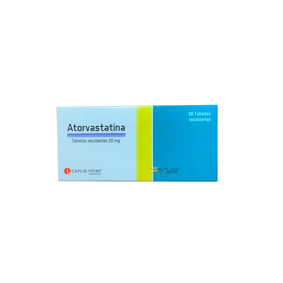 ATORVASTATINA 20MG CX30 TABS. CAPLIN