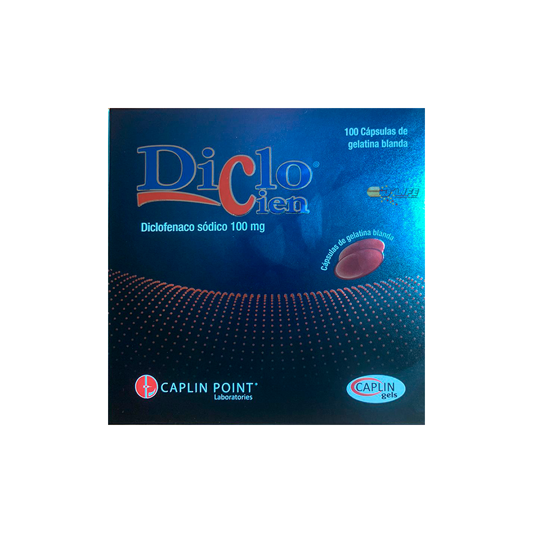 DICLOCIEN DICLOFENACO SOD. CAPS GEL 100MG CX100