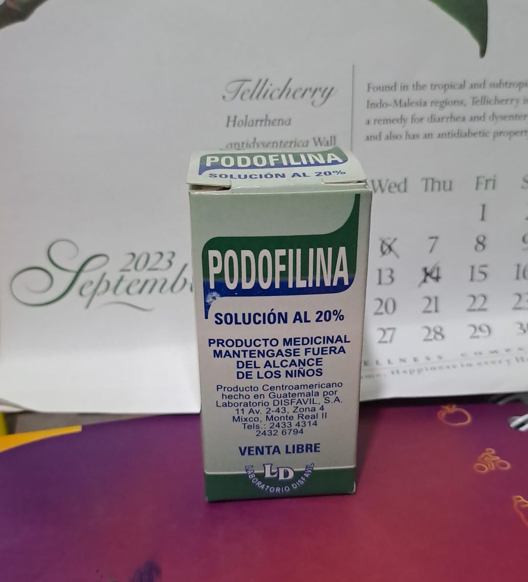 PODOFILINA SOLUCION AL 20%  *Gotas - FARMACIA NUEVO MILENIO