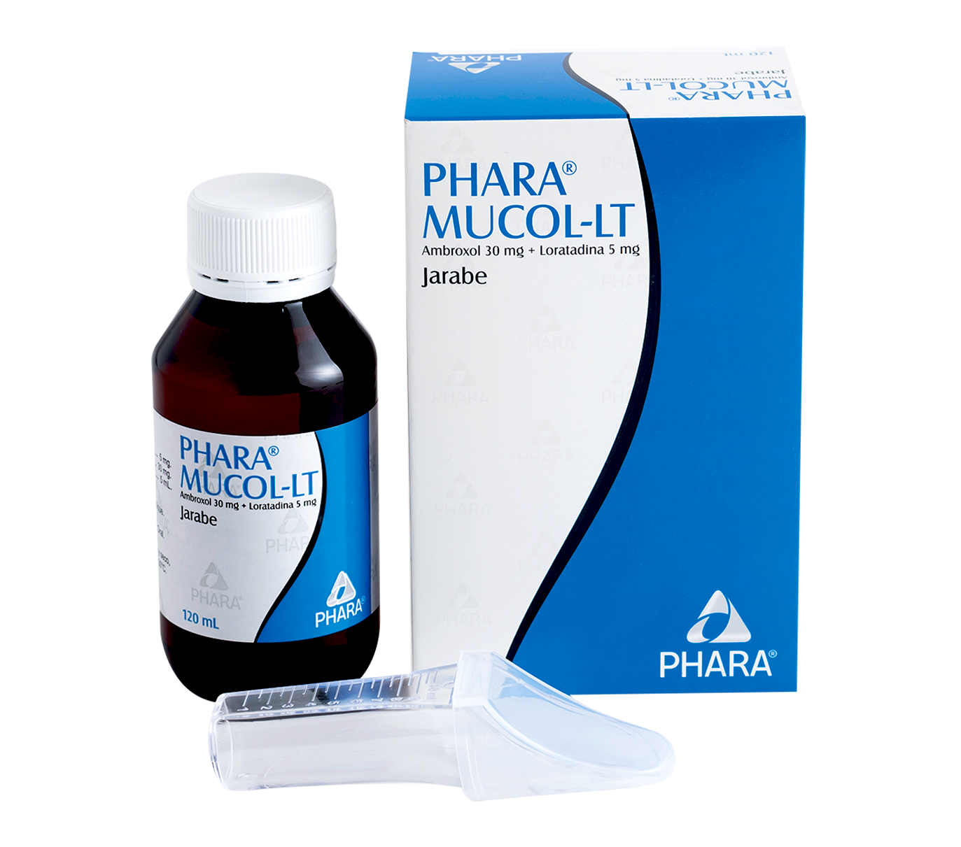 PHARA MUCOL-LT 120ML (Ambroxol 30mg+Loratadina 5mg)  *Jarabe - FARMACIA NUEVO MILENIO