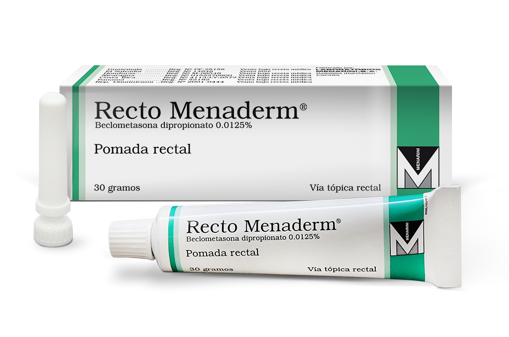 RECTO MENADERM  (Beclometasona Dipropionato 0.0125%)  *Pomada Rectal 30 Gramos - FARMACIA NUEVO MILENIO