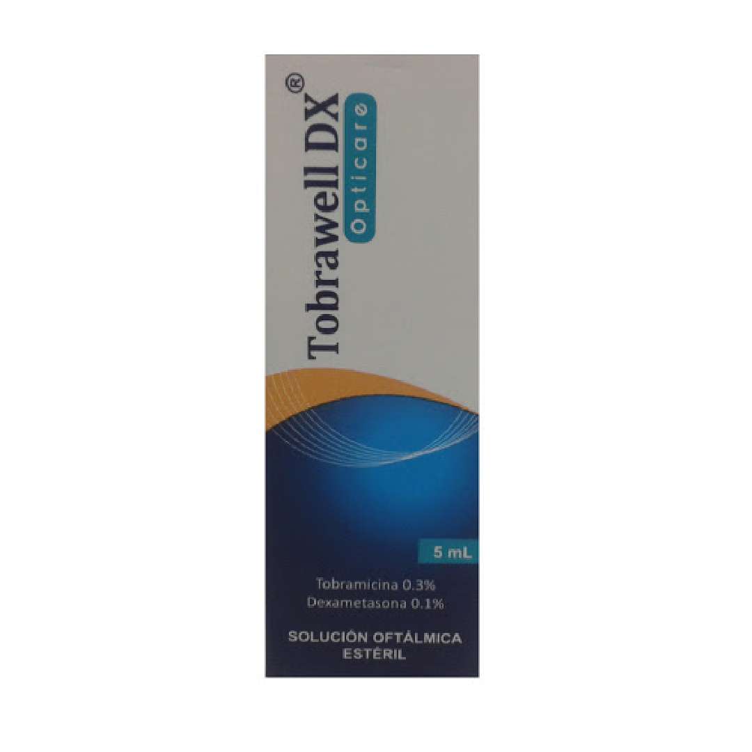 TOBRAWELL DX 5ML(TOBRAMICINA 0.3%/DEXAMETASONA 0.1%) - FARMACIA NUEVO MILENIO