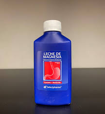 LECHE DE MAGNESIA (hidroxido de magnesio 425mg/5ml/laxante/antiacido) 180ml - FARMACIA NUEVO MILENIO