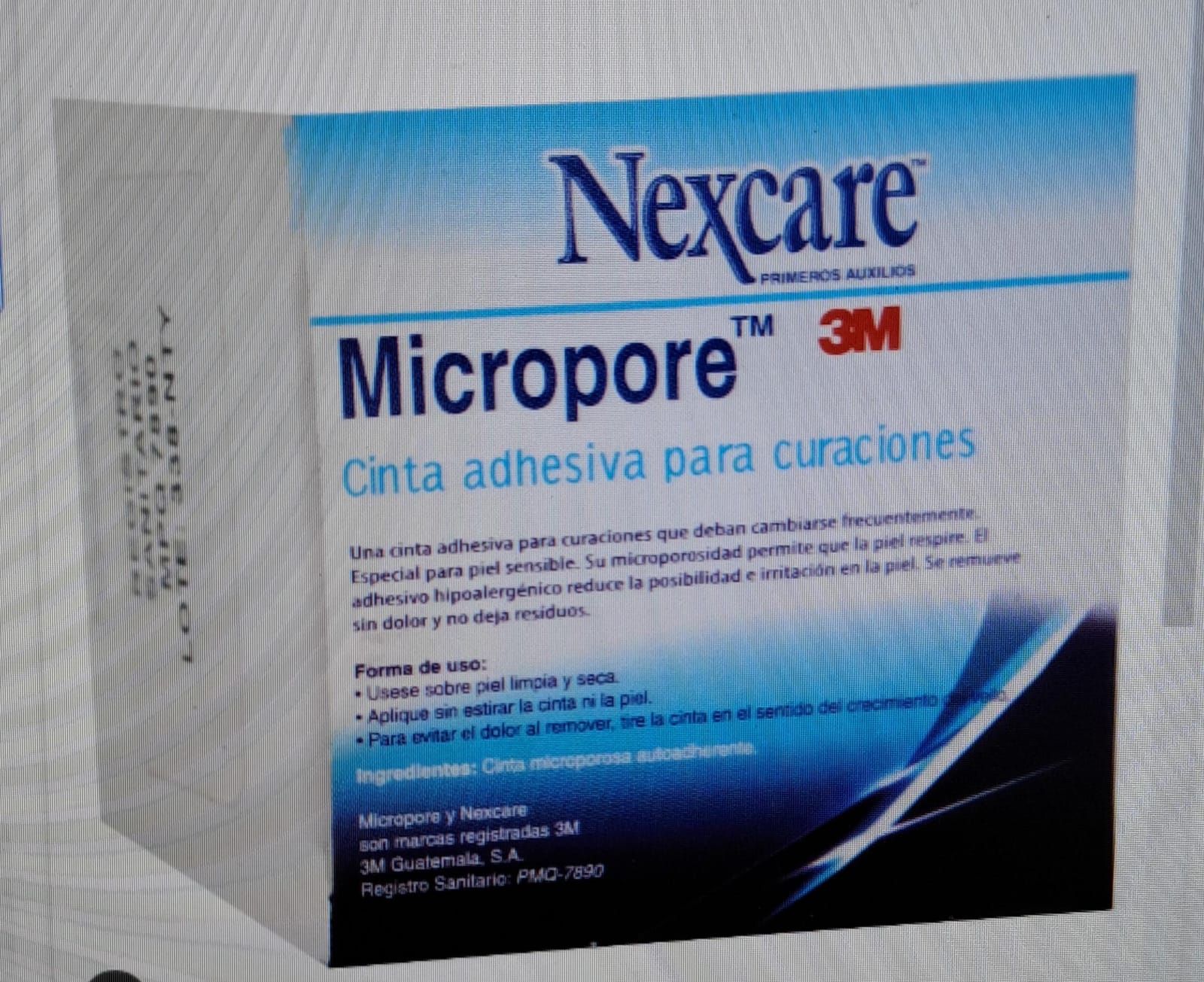 MICROPORE NEXCARE 1" *color blanco  - FARMACIA NUEVO MILENIO