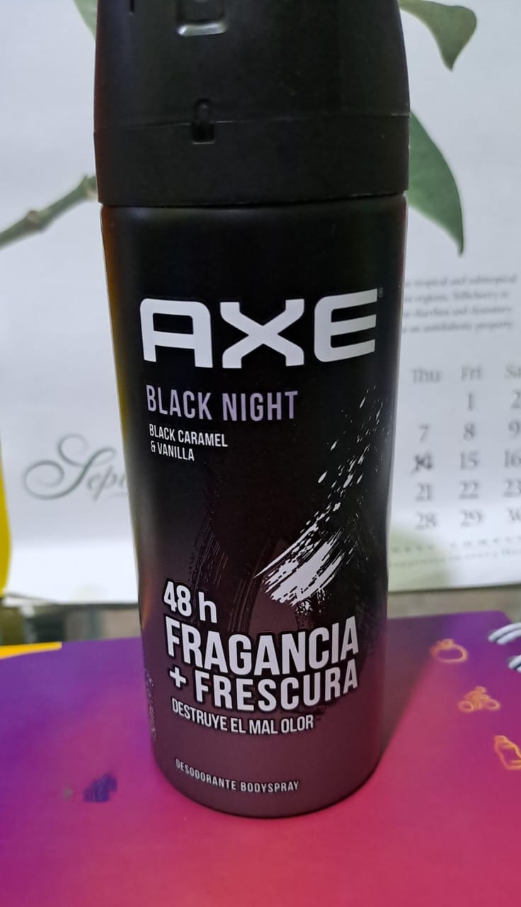 AXE (black night/caramelo y vainilla) *desodorante spray 150ml  - FARMACIA NUEVO MILENIO