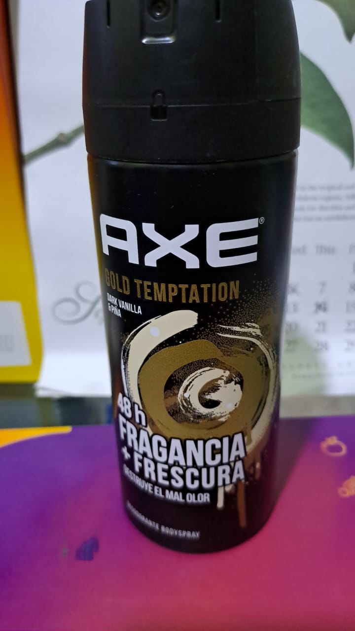 AXE (gold temptation vainilla y piña) *desodorante spray 150ml  - FARMACIA NUEVO MILENIO