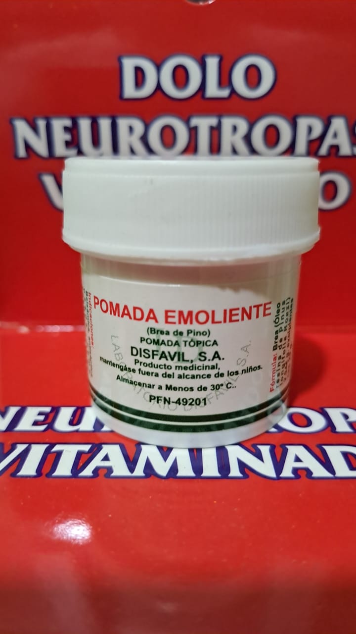 POMADA EMOLIENTE (brea de pino) *pomada tópica  - FARMACIA NUEVO MILENIO