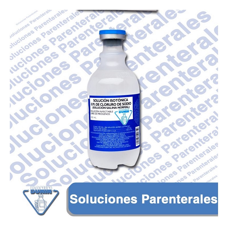 SOLUCIÓN SALINA (cloruro de sodio al 9%) *frasco 250ml  - FARMACIA NUEVO MILENIO