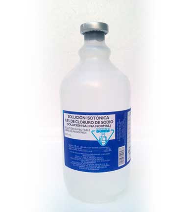 SOLUCION SALINA NORMAL 1000ML (SOLUCION ISOTONICA 0.9% DE CLORURO DE SODIO) - FARMACIA NUEVO MILENIO