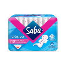 TOALLAS CON ALAS SABA CLASICA *10 - FARMACIA NUEVO MILENIO