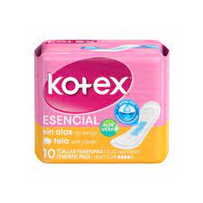 TOALLAS SANITARIAS KOTEX SIN ALAS *10 - FARMACIA NUEVO MILENIO