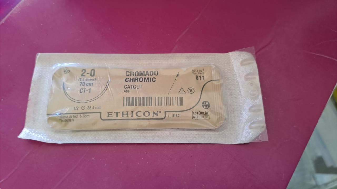 HILO PARA SUTURA CROMICO #2-0,  - FARMACIA NUEVO MILENIO
