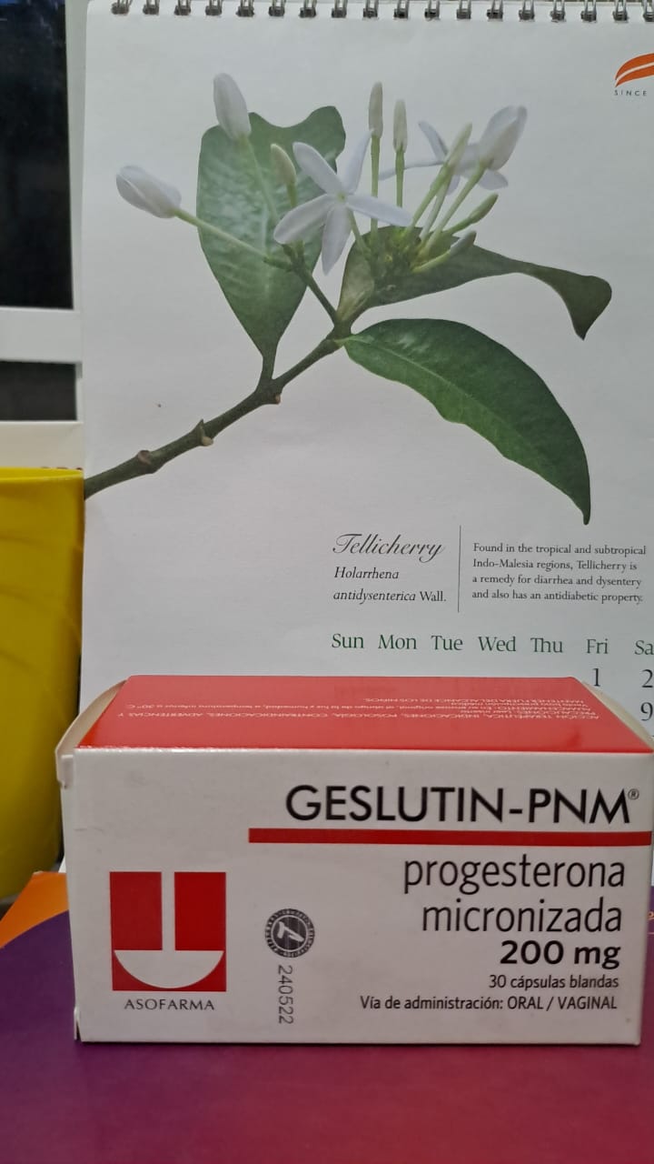 GESLUTIN-PNM (Progesterona Micronizada 200mg ) *Capsulas vaginal - FARMACIA NUEVO MILENIO