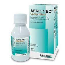 AERO MED COMPOSITUM (ambroxol 7.5-5ml/clenbuterol 5mcg-5ml) *jarabe 120ml  - FARMACIA NUEVO MILENIO