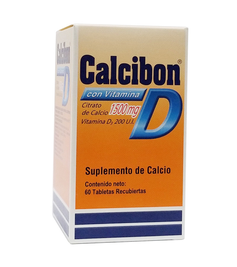 CALCIBON CON VITAMINA D (citrato de calcio vitamina D3) SUPLEMENTO DE CALCIO  - FARMACIA NUEVO MILENIO