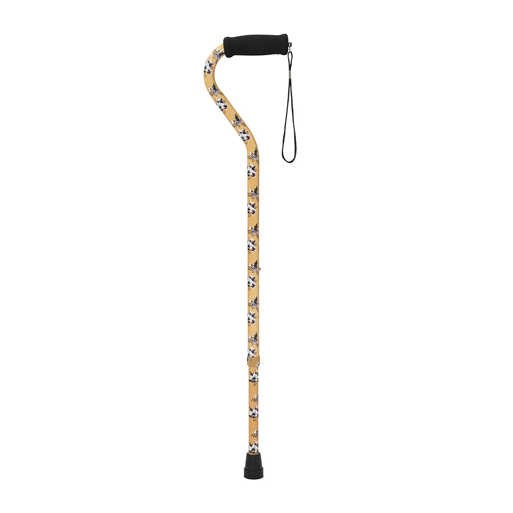 RTL10303AF-BASTON MANGO CURVO FLORAL AMBAR DRIVE - Proveedora De Salud Total, Sociedad Anonima