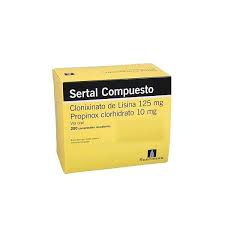 SERTAL COMPUESTO (clonixinato de lisina 125mg/propinox clorhidrato 10mg) *tabletas  - FARMACIA NUEVO MILENIO