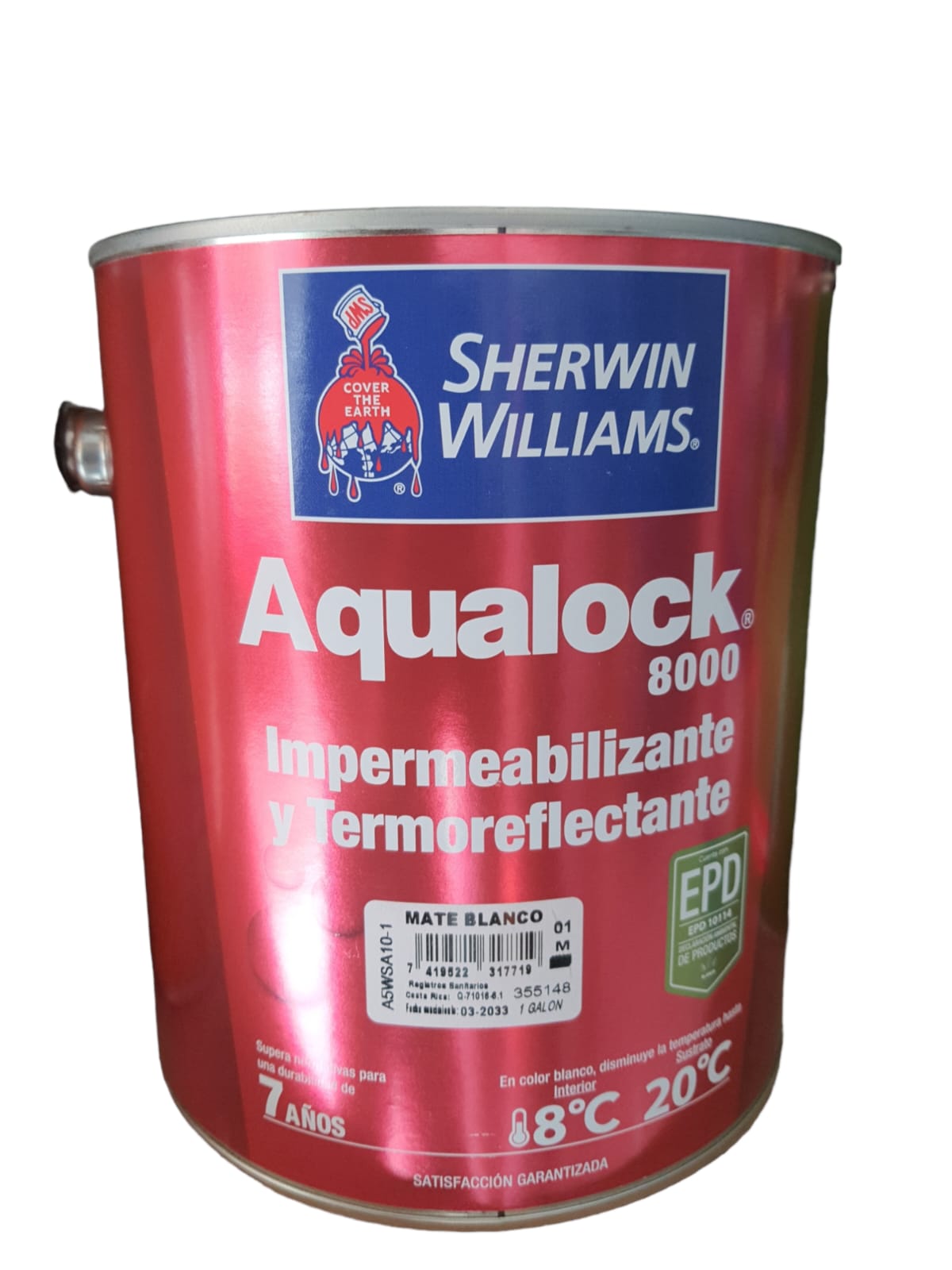 AQUALOCK IMPERMEABILIZANTE 8000 MATE BLANCO  - Sherwin Williams Dacsa