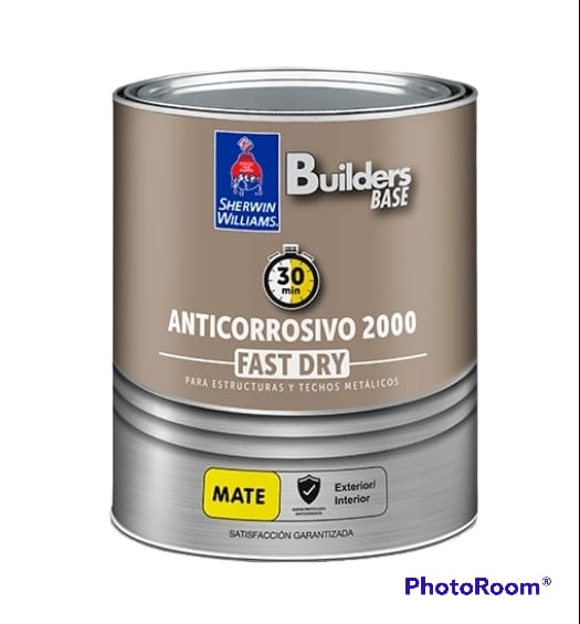 BUILDERS BASE ANTICORROSIVO 2000 ESTRUCTURAL MATE GRIS - Sherwin Williams Dacsa