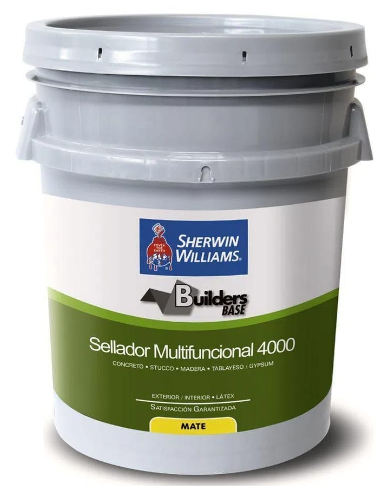 BUILDERS BASE SELLADOR MULTIFUNCIONAL 4000 MATE BLANCO - Sherwin Williams Dacsa