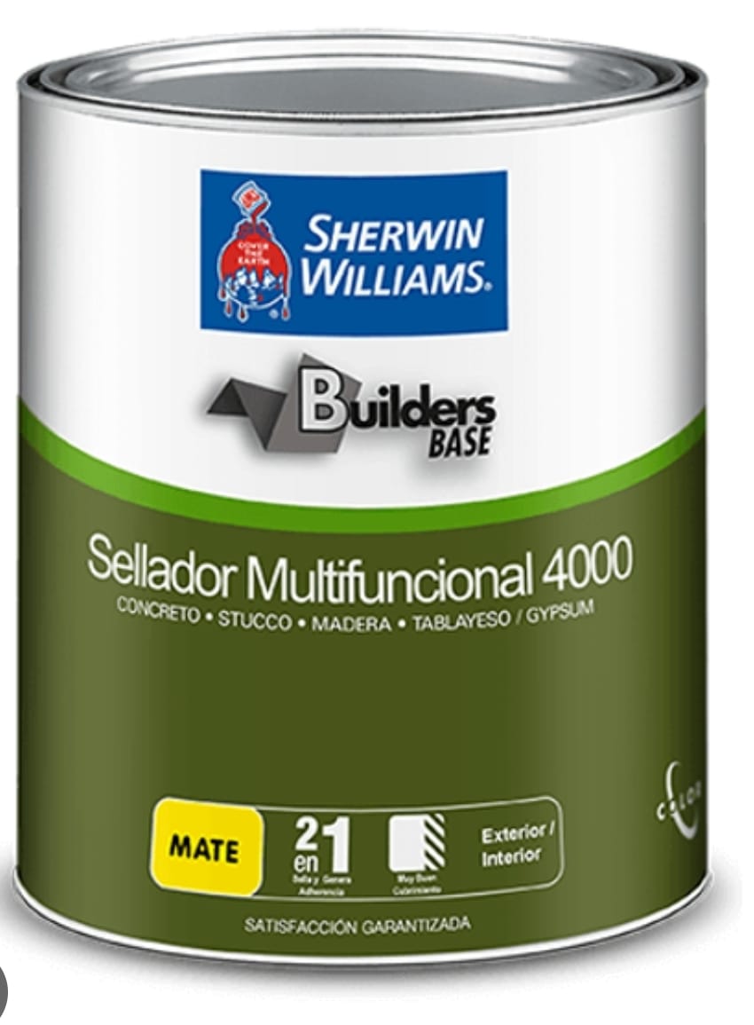 BUILDERS BASE SELLADOR MULTIFUNCIONAL 4000 MATE BLANCO - Sherwin Williams Dacsa