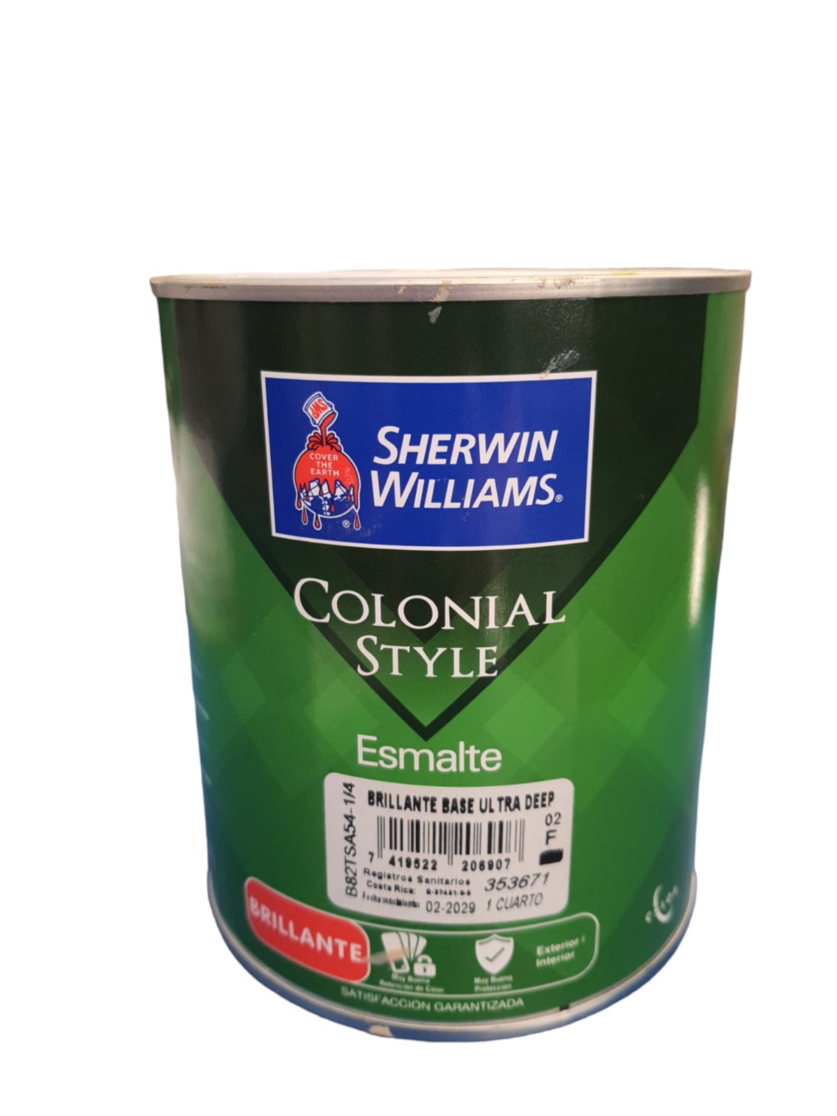 COLONIAL STYLE ESMALTE BRILLANTE BASE ULTRA DEEP - Sherwin Williams Dacsa