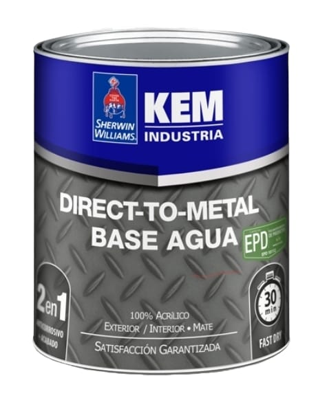 KEM DIRECT-TO-METAL BASE AGUA MATE BLANCO - Sherwin Williams Dacsa