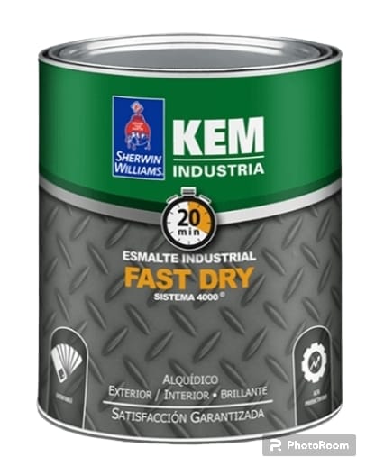 KEM ESMALTE INDUSTRIAL FAST DRY SISTEMA 4000 BRILLANTE BASE DEEP - Sherwin Williams Dacsa