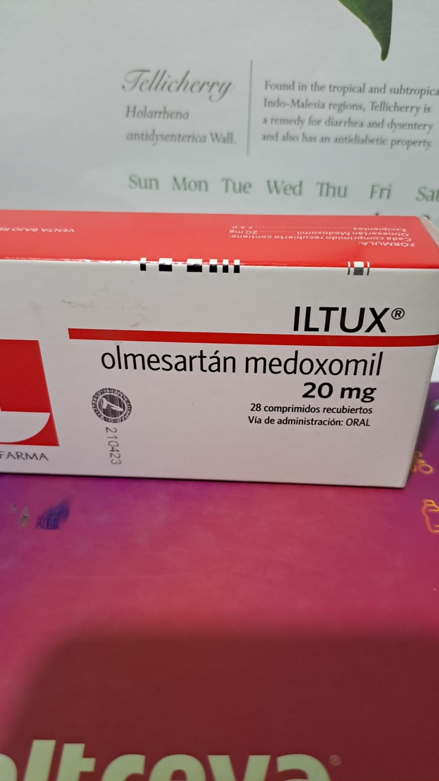 ILTUX  (Olmesartan Medoxomil 20mg ) *                  28 Comprimidos - FARMACIA NUEVO MILENIO