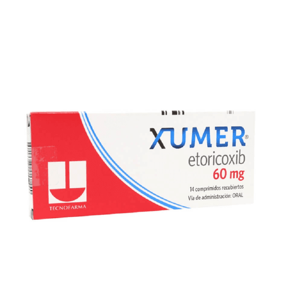 XUMER 60MG (etoricoxib) *14 Comprimidos  - FARMACIA NUEVO MILENIO