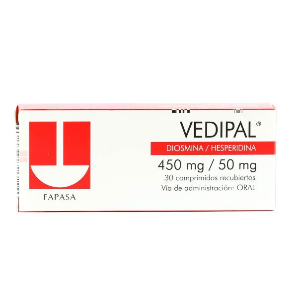 VEDIPAL (diosmina 450mg/hesperidina 50mg) *30 Comprimidos  - FARMACIA NUEVO MILENIO