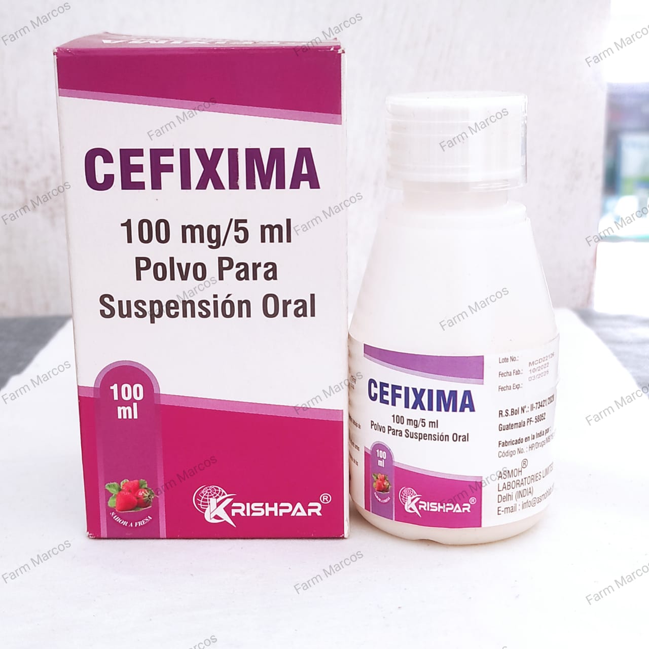 Cefixima FRASCO 100 mg/ 5ml - Farmacia Marcos