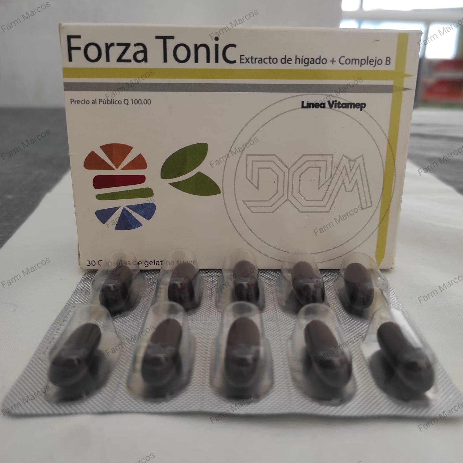 Forza Tonic (Extracto de Higado + complejo B) Caps gel * 30  CAJA - Farmacia Marcos