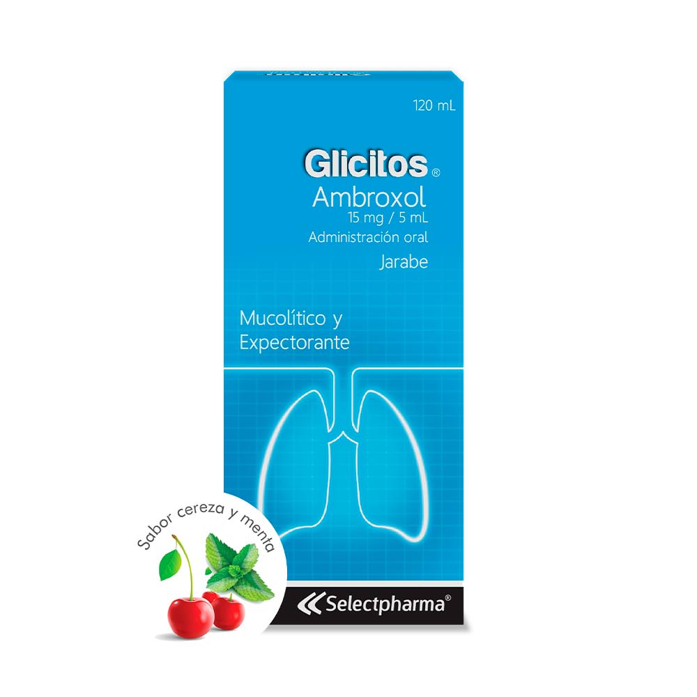 Glicitos (Ambroxol 15mg/5ml) Jarabe 120 ml *1 - Farmacia Marcos