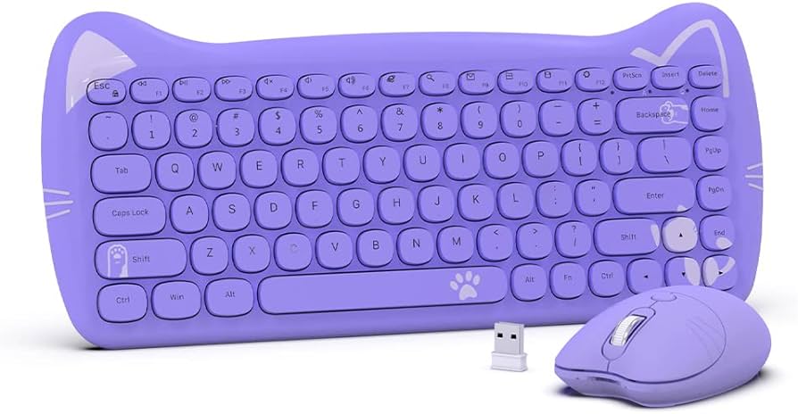 Combo Teclado  y mouse morado - Mejor Resultado, S.A