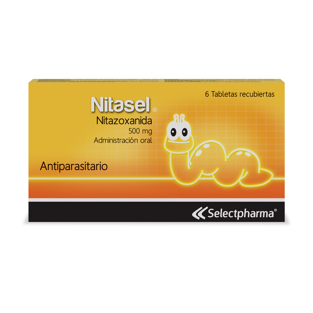 Nitasel (Nitazoxanida) Tab 500 mg CAJA* 6 - Farmacia Marcos