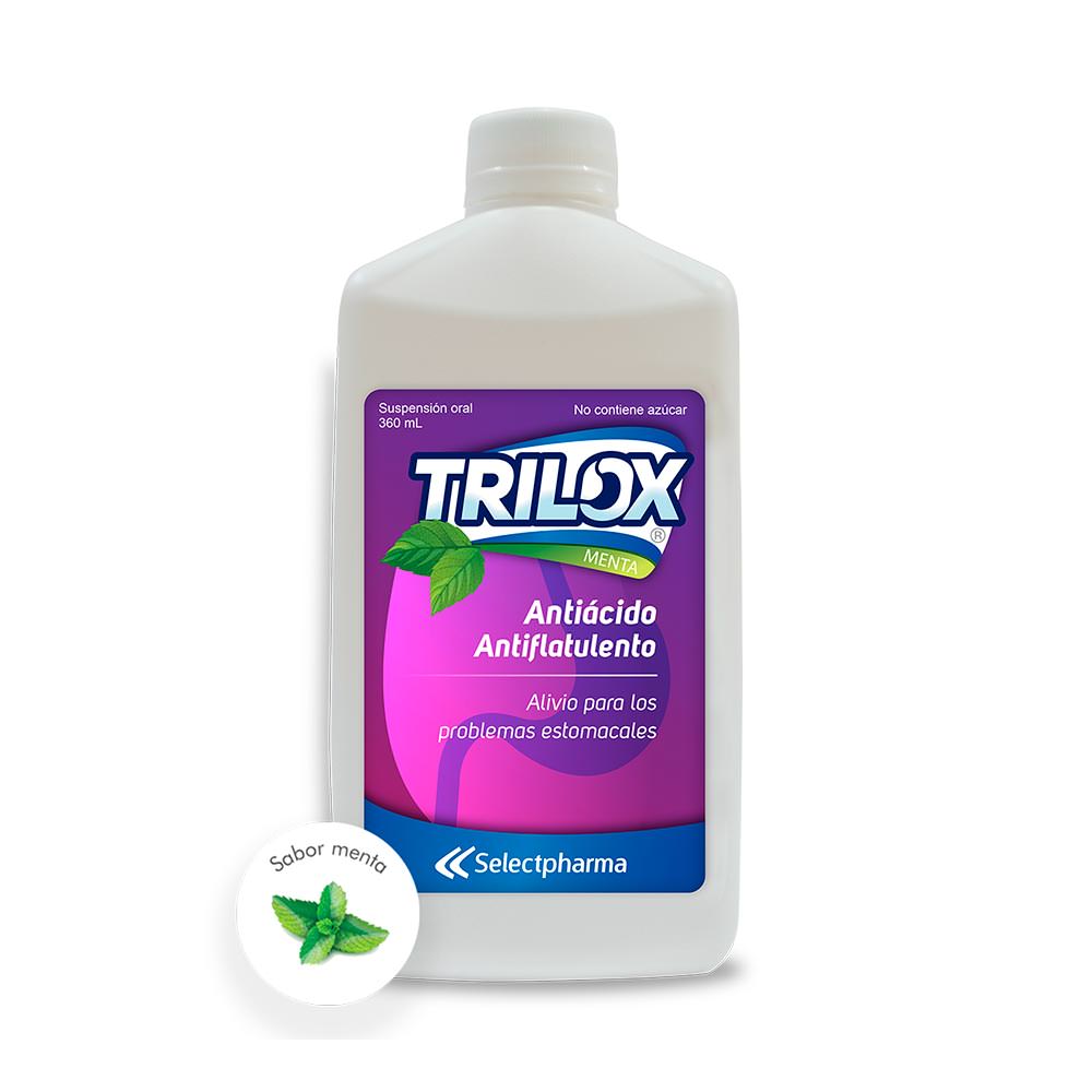 Trilox (Hidróxido de Aluminio + Magnesio + Simeticona FRASCO 360 ml *1 - Farmacia Marcos