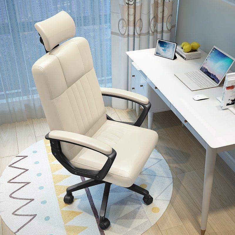 Silla Ejecutiva KM-04 Beige Cuerina 