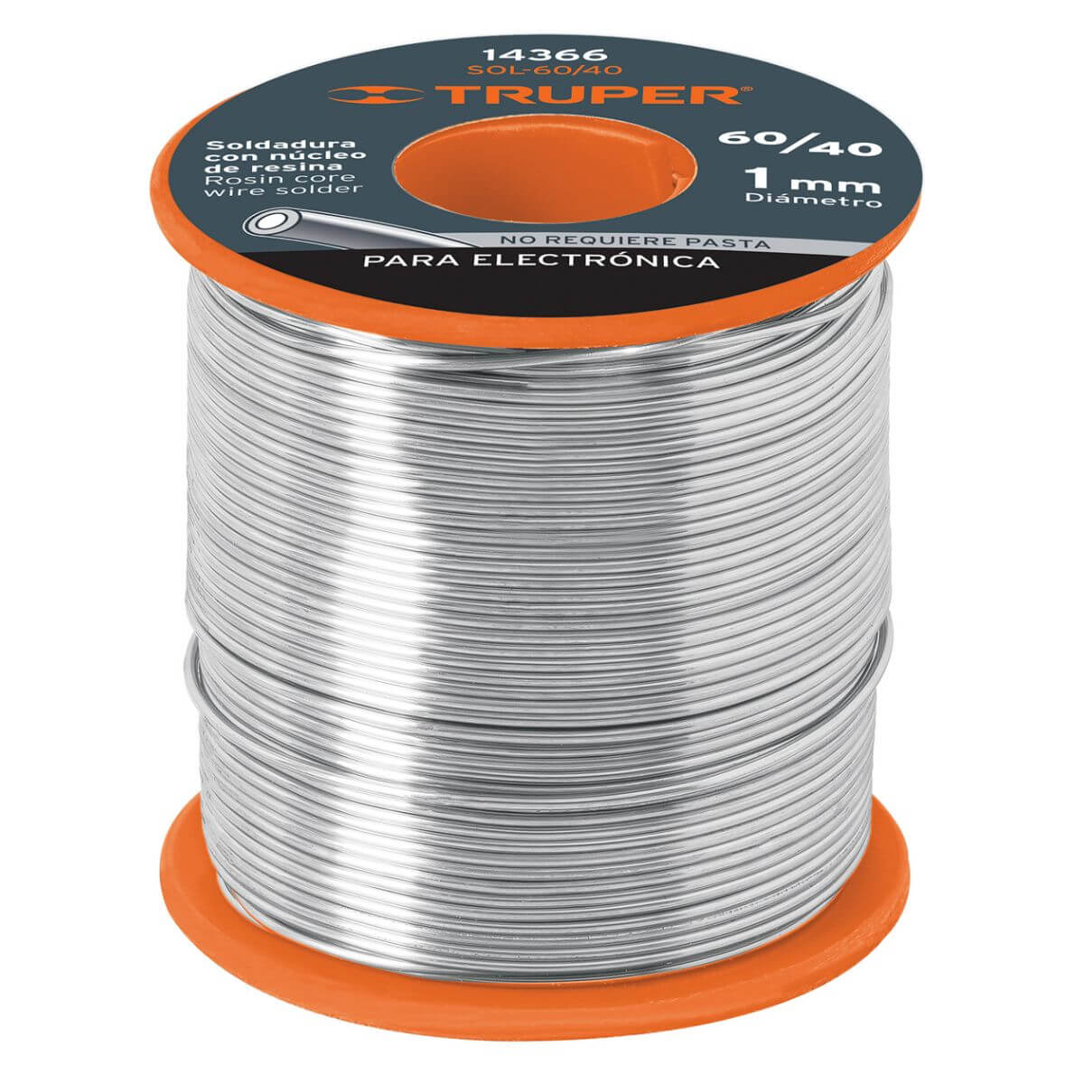 ESTAÑO SOLDADURA CON NÚCLEO RESINA 60/40 PARA ELECTRÓNICA 1 MT - DISTRIBUIDORA PEPE DE IZABAL, SOCIEDAD ANÓNIMA