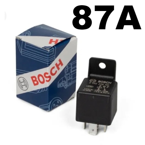 Relay Bosch 87A (12V-20/30A) 5P Doble Platino - Repuestos y Lubricantes Vicent's