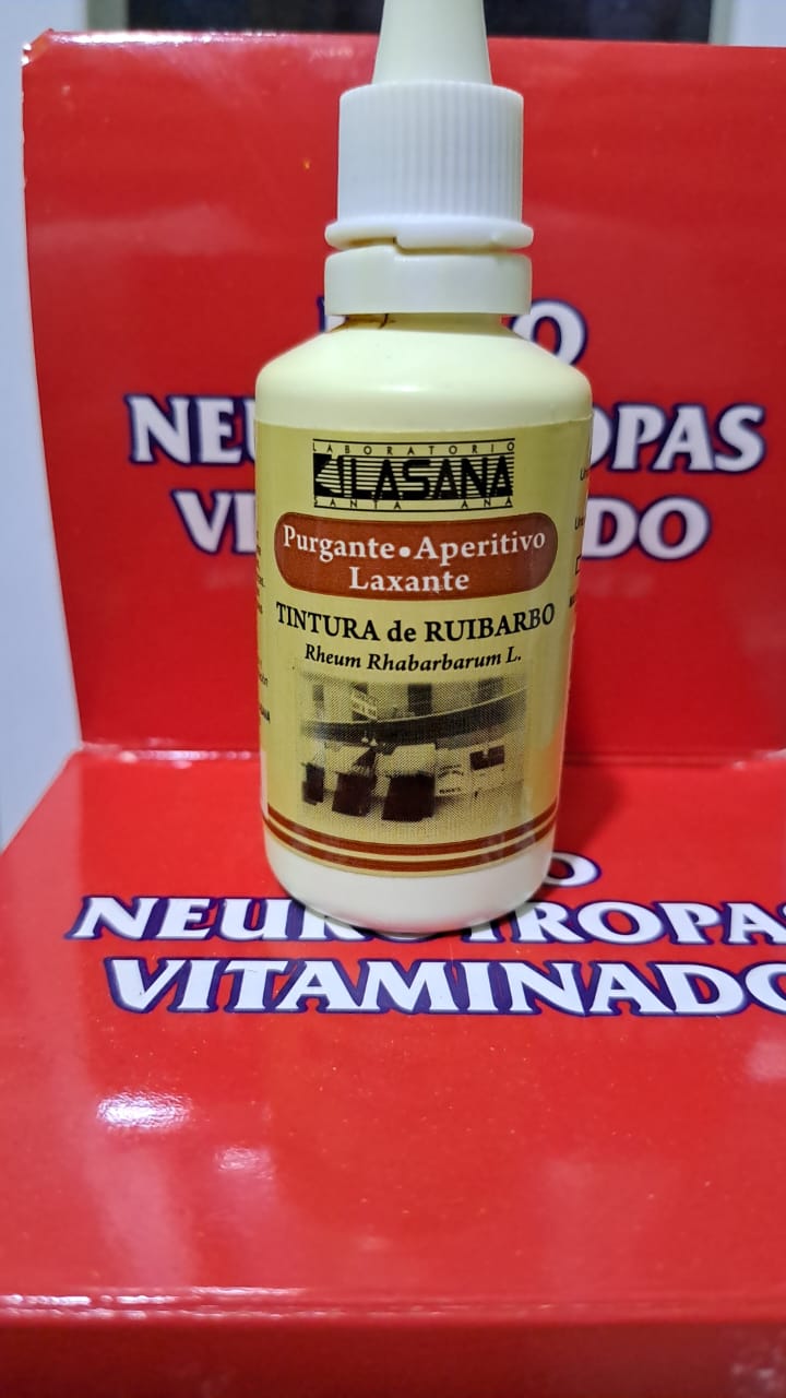 TINTURA DE RUIBARBO (purgante/aperitivo/laxante) *gotero  - FARMACIA NUEVO MILENIO