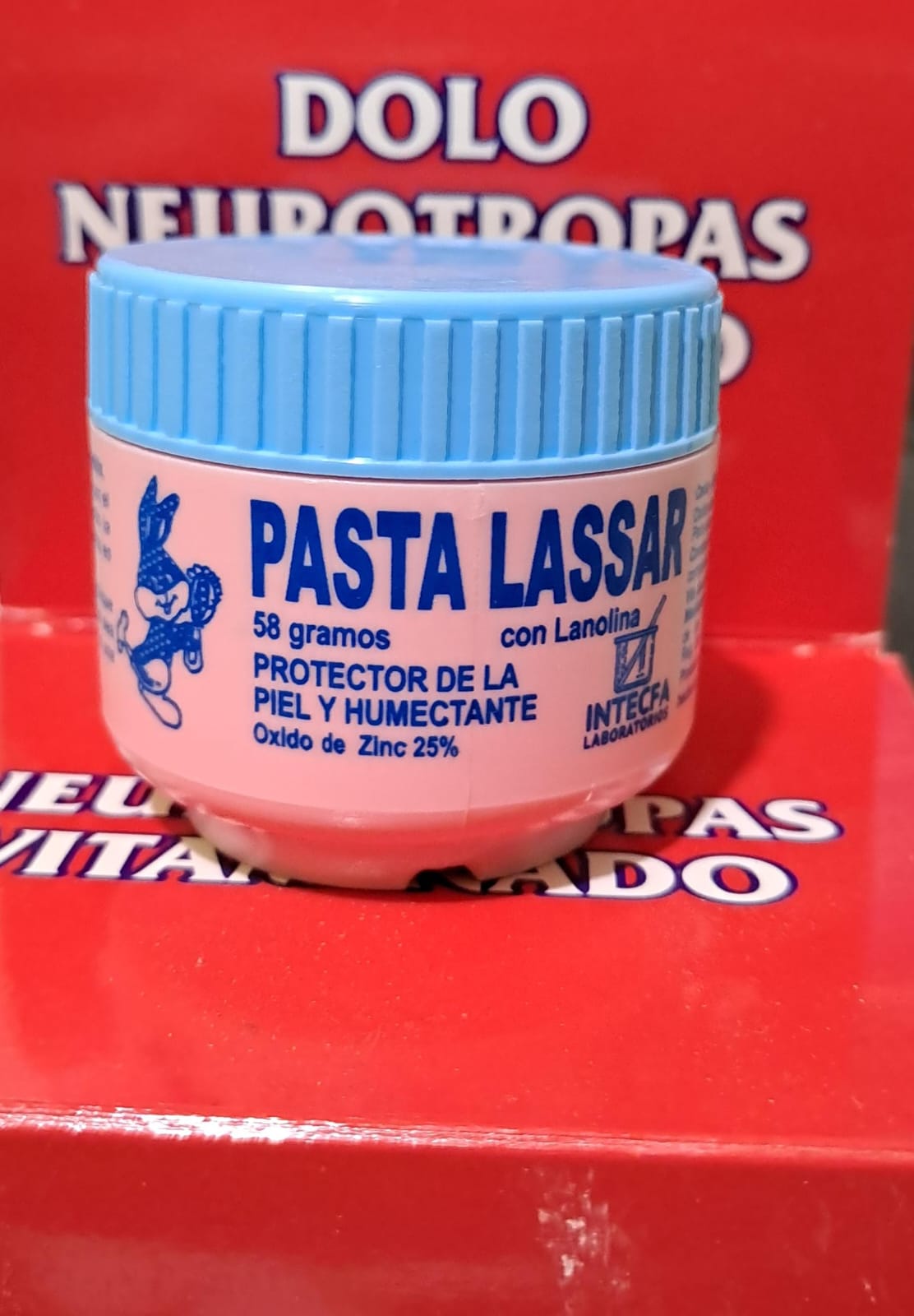 PASTA LASSAR (con lanolina/oxido de zinc 25%) *crema 58g - FARMACIA NUEVO MILENIO