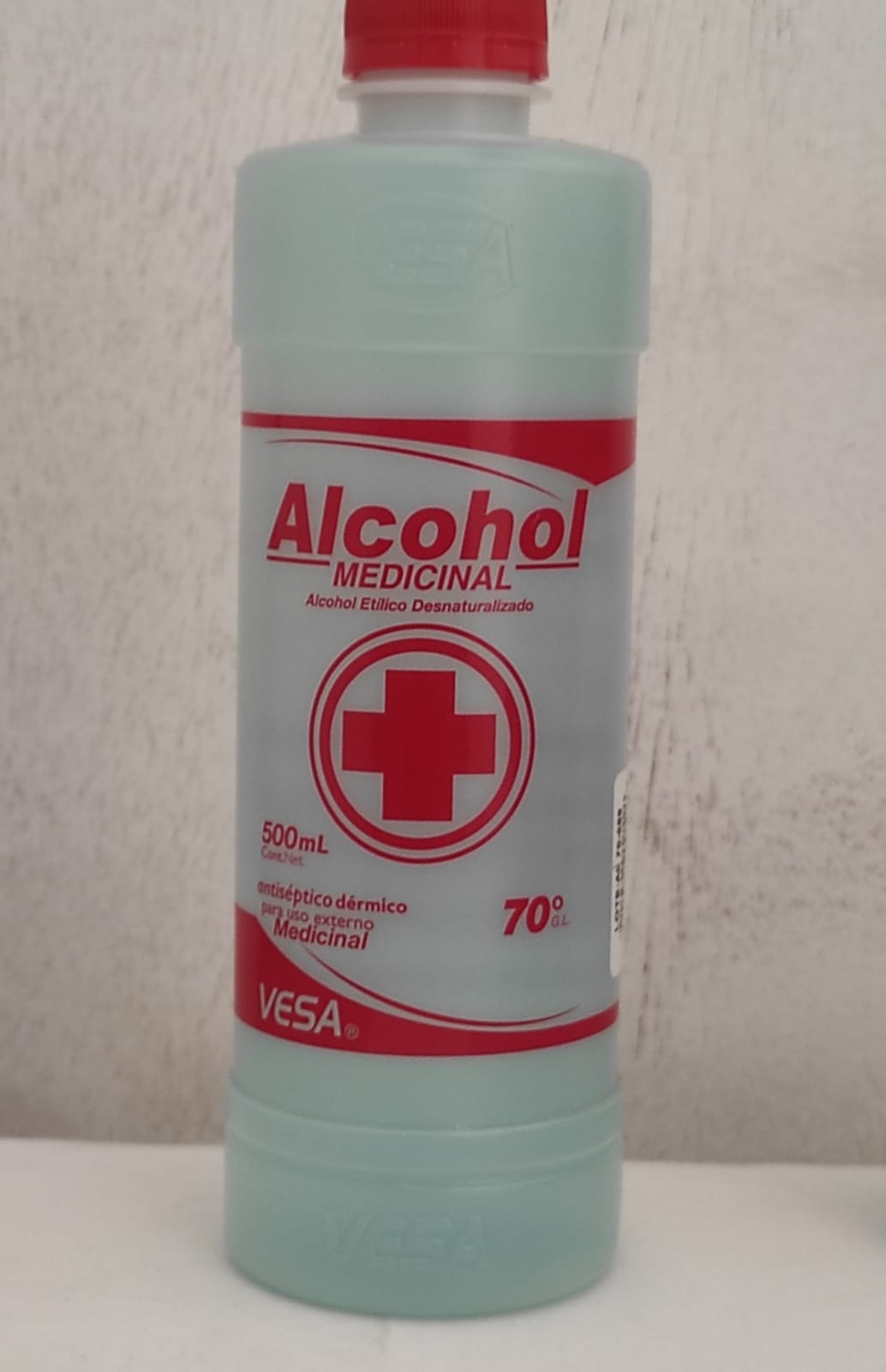 Alcohol etílico 70% 500ml Vesa * frasco  - Farmacia Marcos